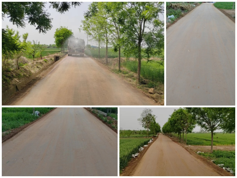 土壤固化剂——蒲城项目高标准农田道路固化